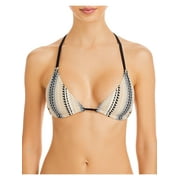 lemlem by Liya Kebede  Womens Habiba Metallic Slide Bikini Swim Top