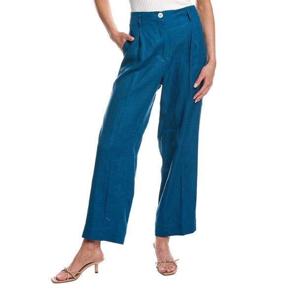 lemlem womens  29in Diarra Linen Trouser, s, Blue