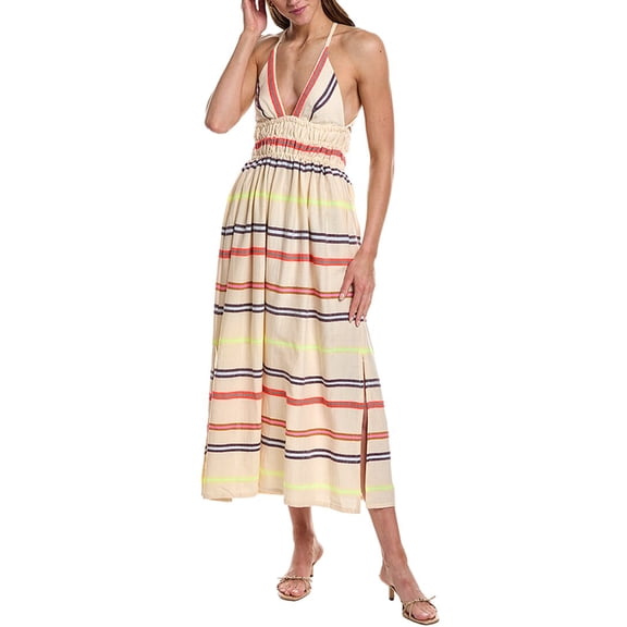 lemlem womens  Gete Triangle Midi Dress, xs, Purple