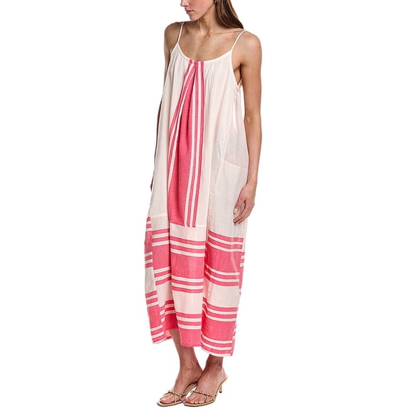 lemlem womens Nia Slip Maxi Dress, s, Yellow