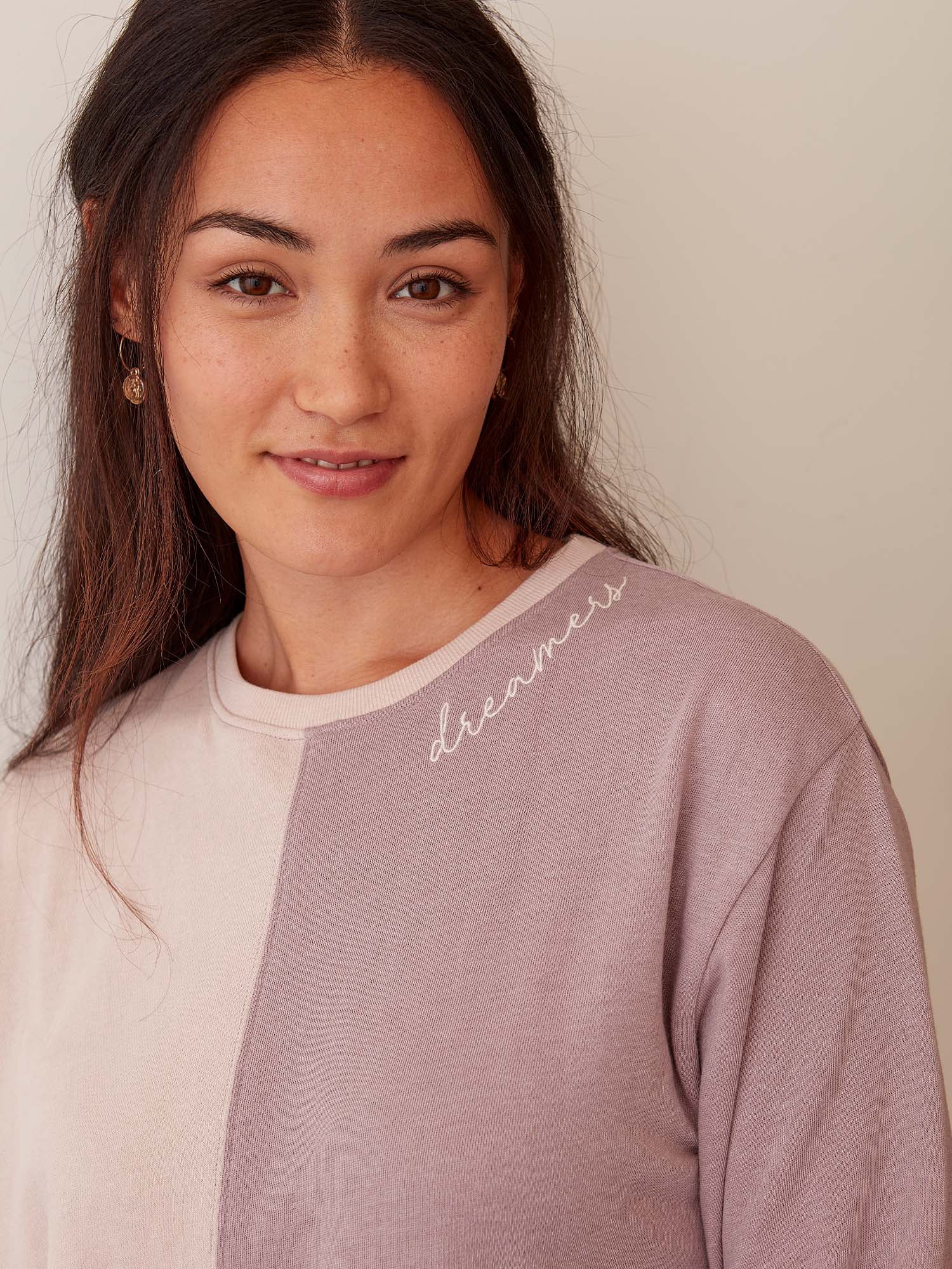 lemon & bloom by Grey State Women's Dreamers Colorblock Sweatshirt