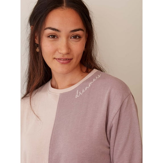 lemon & bloom by Grey State Women's Dreamers Colorblock Sweatshirt