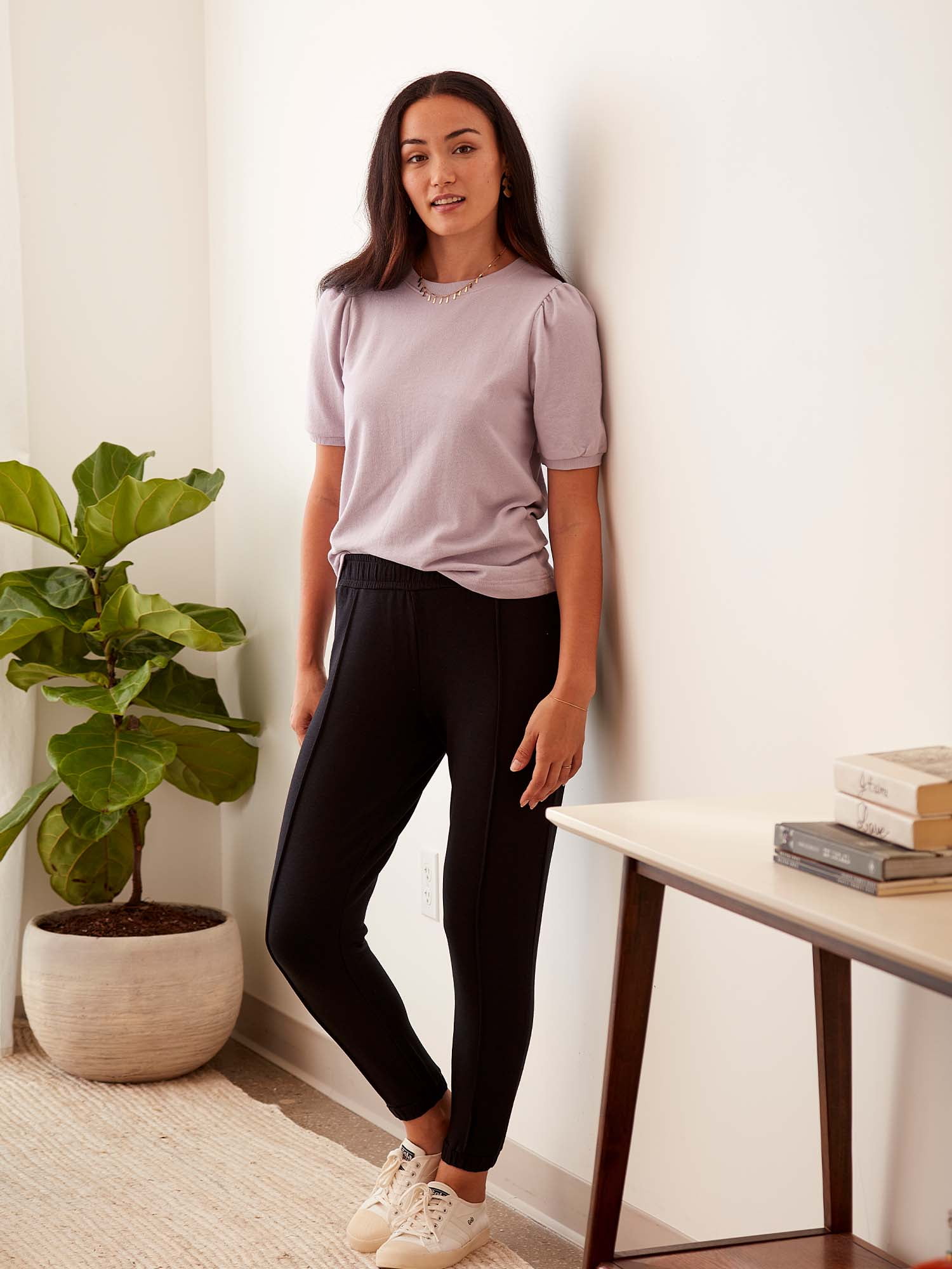 lemon & bloom by Grey State Women's Seamed Pants