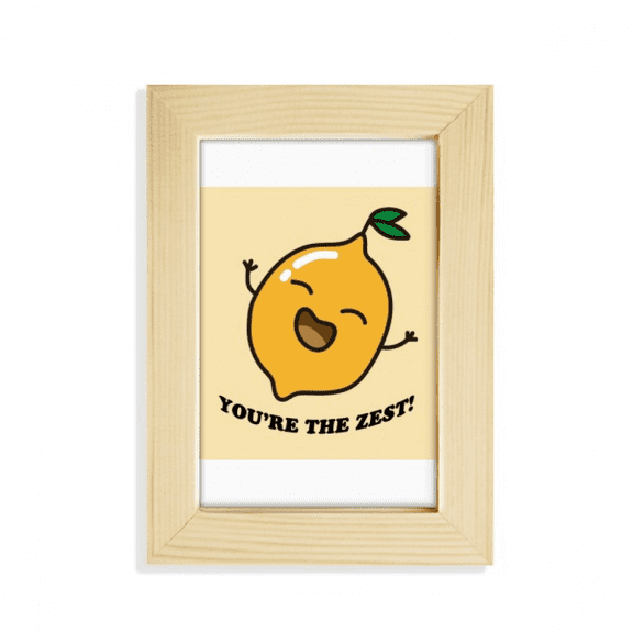 lemon encouskin desktop display photo frame picture art painting 5x7 inch