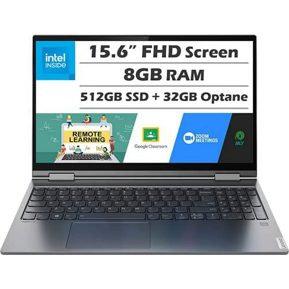 lenovo Yoga C740 2-in-1 Laptop (2021 Latest Model), 15.6" FHD Touchscreen, Intel Core i5-10210U Processor, 8GB RAM, 512GB SSD + 32GB Optane, Backlit Keyboard, Fingerprint Reader, Windows 10 + Nly MP
