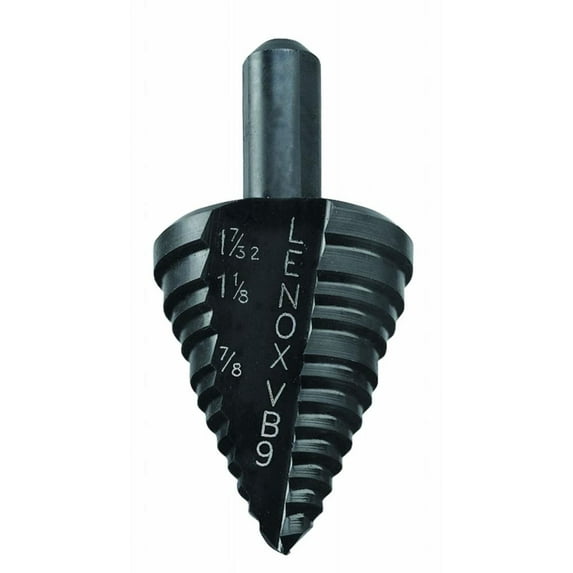 lenox 30909-vb9 vari-bit 7/8-inch, 1-1/8-inch and 1-7/32-inch step drill bit with 3/8-inch shank