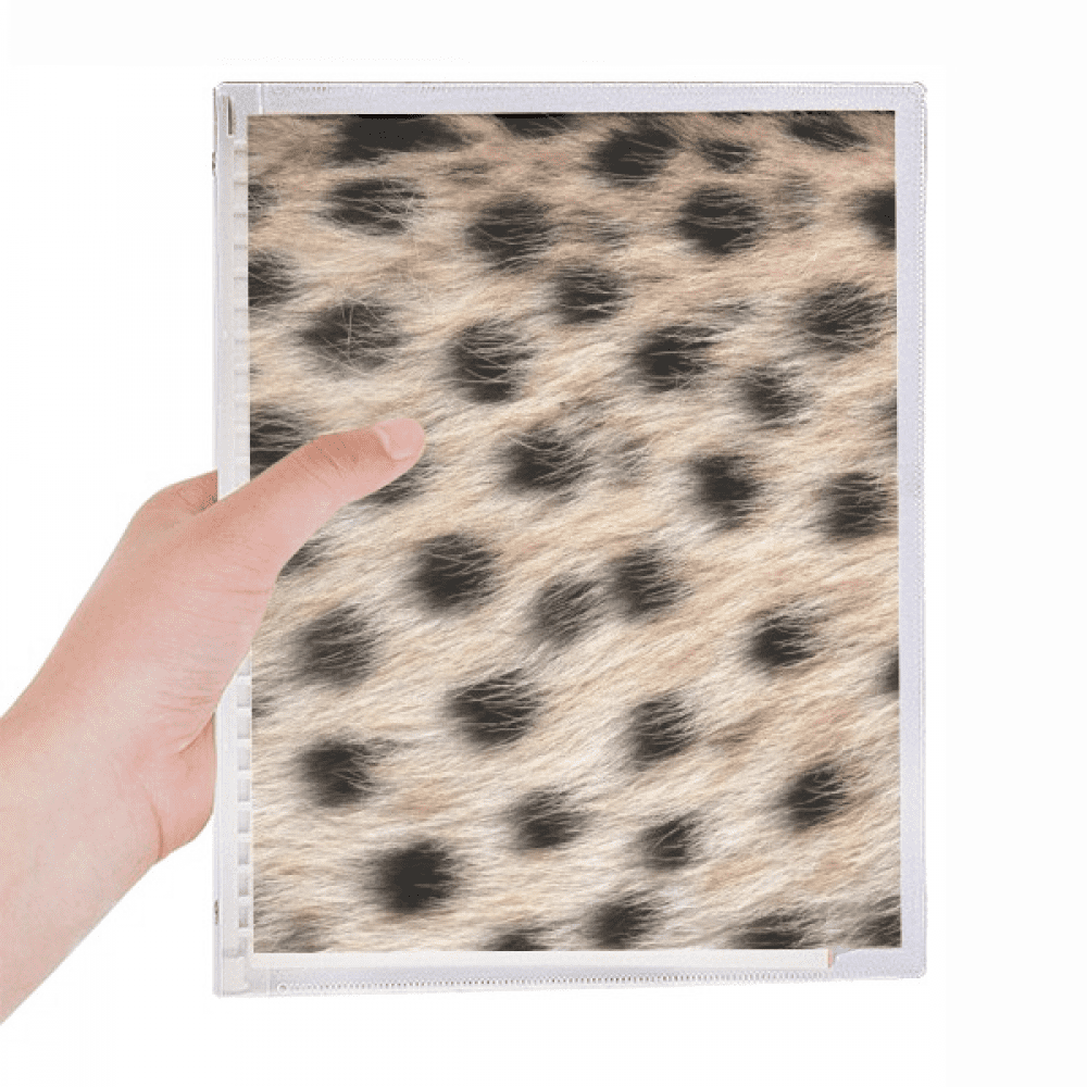 leopard feather design notebook loose diary refillable journal statiry