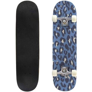 leopard seamless animal print Outdoor Skateboard Longboards 31"x8" Pro Complete Skate Board Cruiser