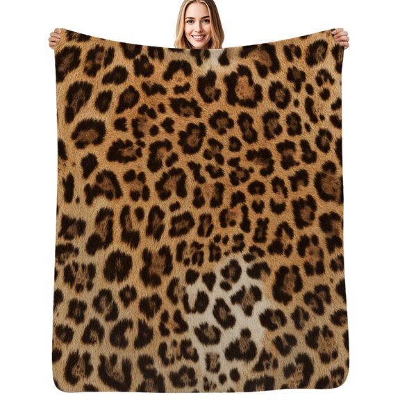 leopard spots Flannel Blankets Soft Throw Blanket Winter Travel Office Outdoor Bedspread