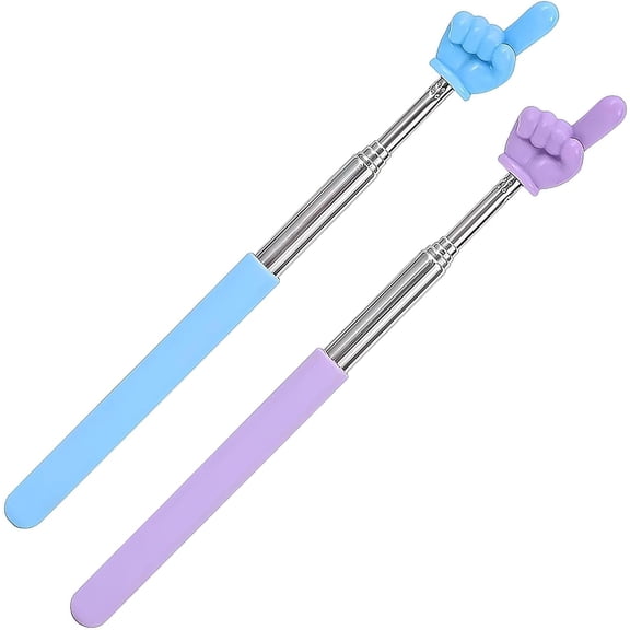 lescopic Teachers Pointer, 2 Pcs Finger Pointer Stick, Extendable Hand Pointer Finger Pointer Stick, For Classroom Presentation Whiteboard Classroom, School Kindergarten Teacher Supplies