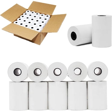200 Rolls Thermal Paper 2 1/4" X 60' - BPA-Free Receipt Paper For Verifone, Ingenico, Square, Clover