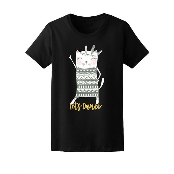 let's dance cute tribal kitty T-Shirt Women -Image by Shutterstock, Female XX-Large