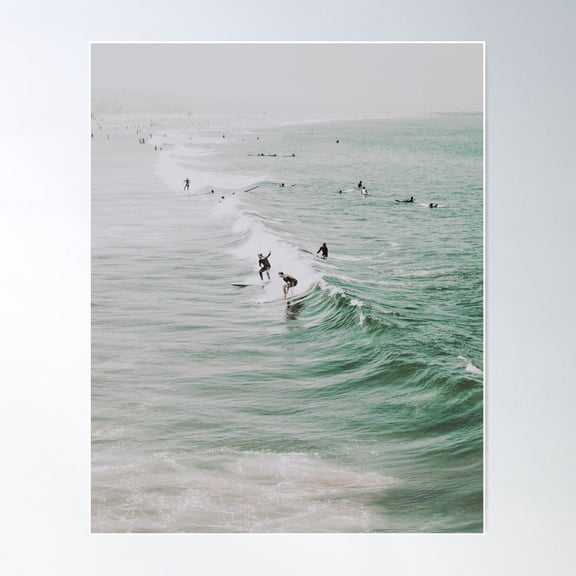 lets surf iv Poster, 12x18 UNFRAMED