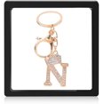 thumbnail image 1 of letter Keychain,Decorative Keychain,name keychain Initial gold 26 Letters A-Z Pendant Handbag Bag Decoration, 1 of 2