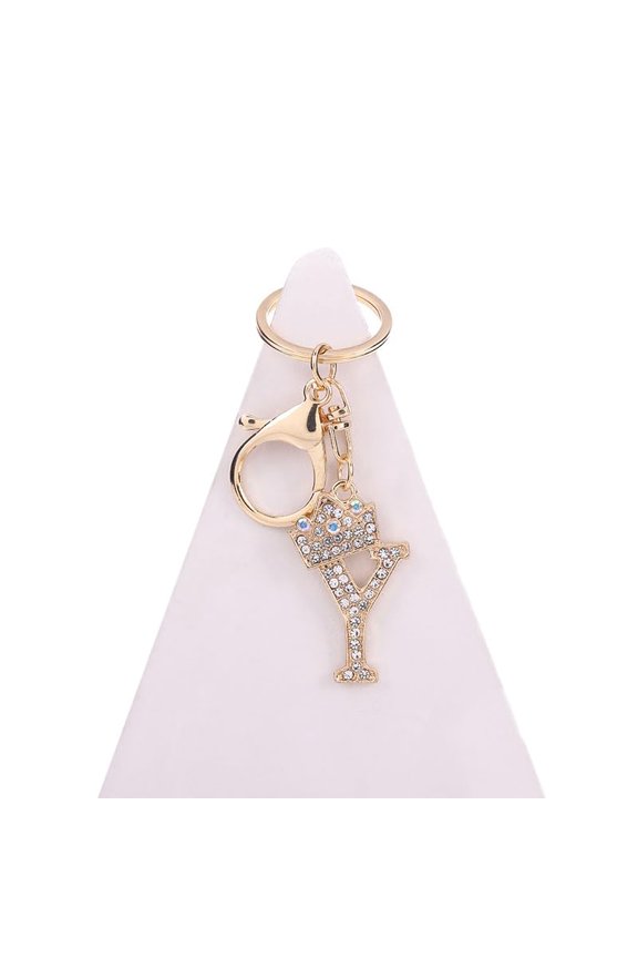 letter Keychain,Decorative Keychain,name keychain Initial gold 26 Letters A-Z Pendant Handbag Bag Decoration