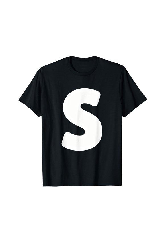 letter S lower case alphabet matching Halloween ABC T-Shirt