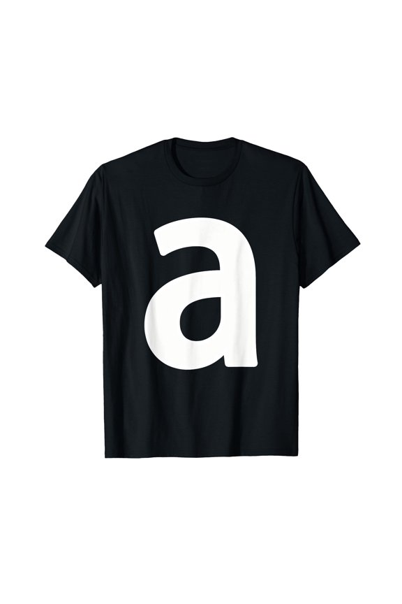 letter a lower case alphabet matching Halloween ABC T-Shirt