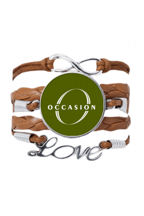 letter expression occasion bracelet chain ornament wristband