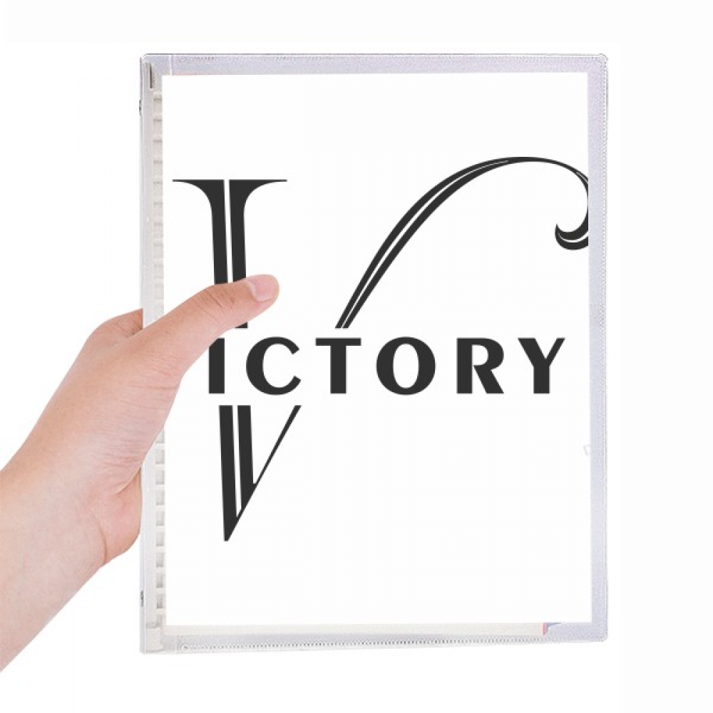 Victory Notebook String letter expression victory notebook loose diary refillable journal ...