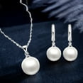 letter necklace pendant for women pearl chain woman silver Valentine's