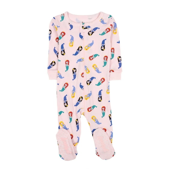 leveret baby girls footed sleeper pajama 100% cotton (size 6m-5 years)