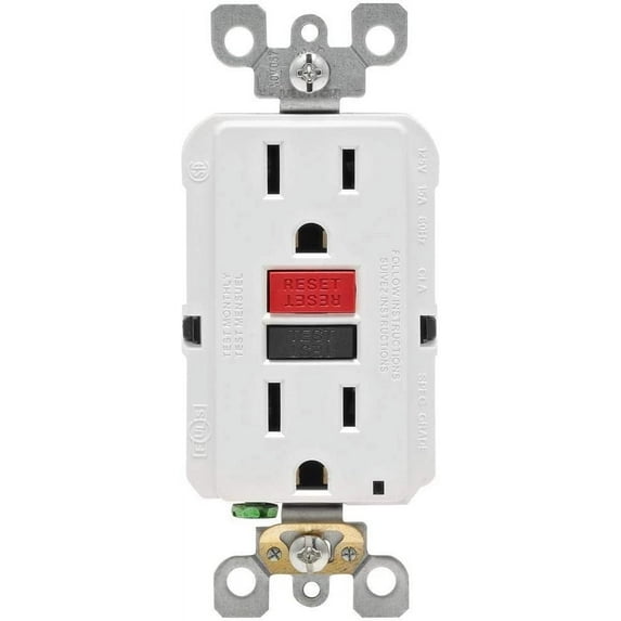 leviton 15 amp 125-volt self-test tamper resistant gfci outlet, white (4-pack)