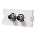 thumbnail image 1 of Leviton QuickPort Multimedia Outlet System - Modular insert - ST X 2 - white, 1 of 2