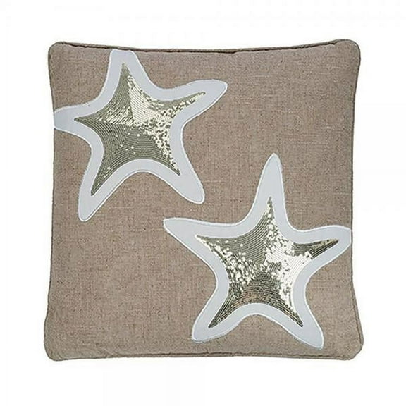 levtex maui applique starfish throw pillow