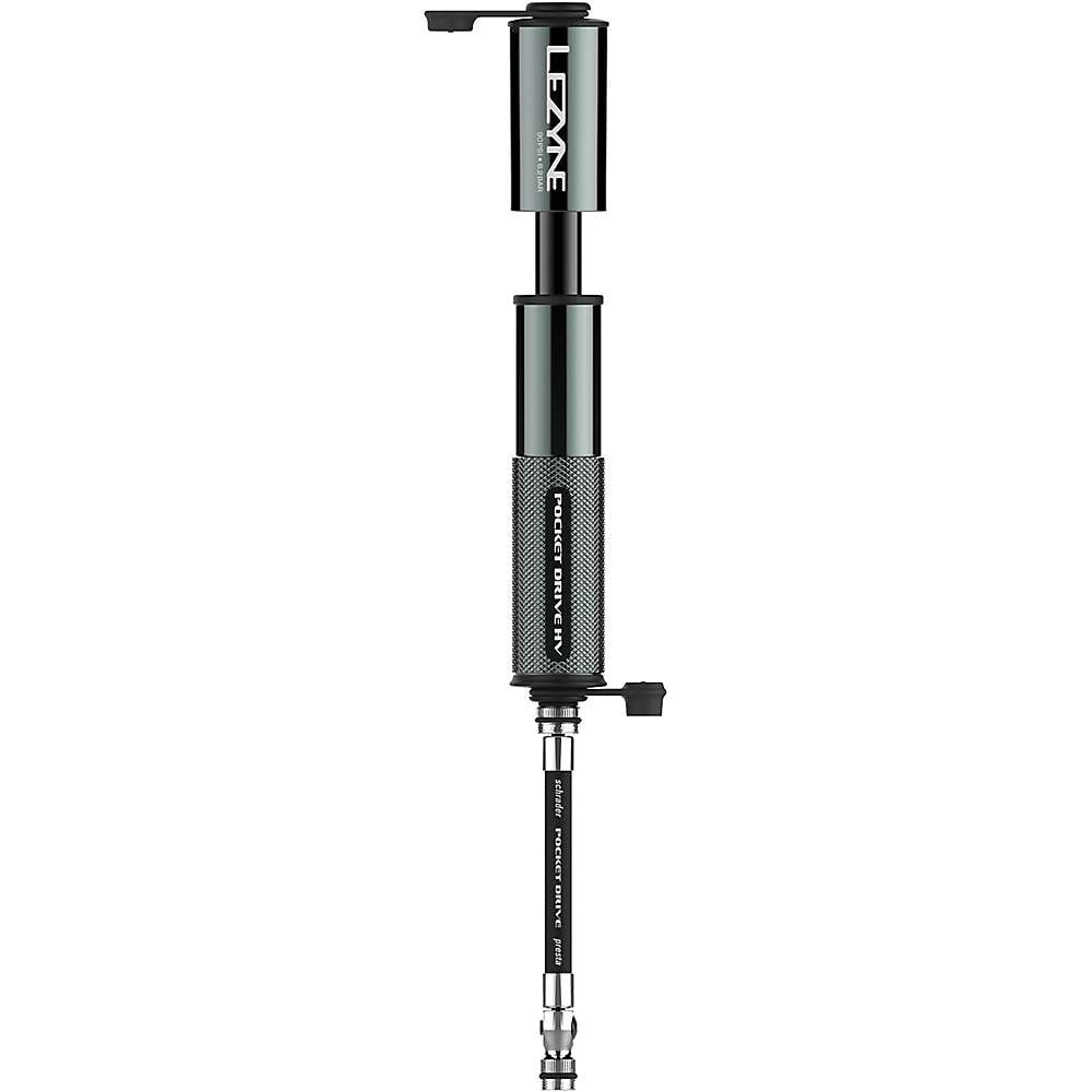 lezyne pocket drive hv mini bicycle hand pump, high volume 90psi
