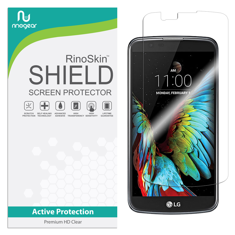 lg k10 / lg premier screen protector [militarygrade] rinogear premium