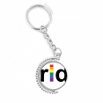 thumbnail image 1 of lgbt rainbow transgender rotatable keyholder disc accessories chain clip, 1 of 3