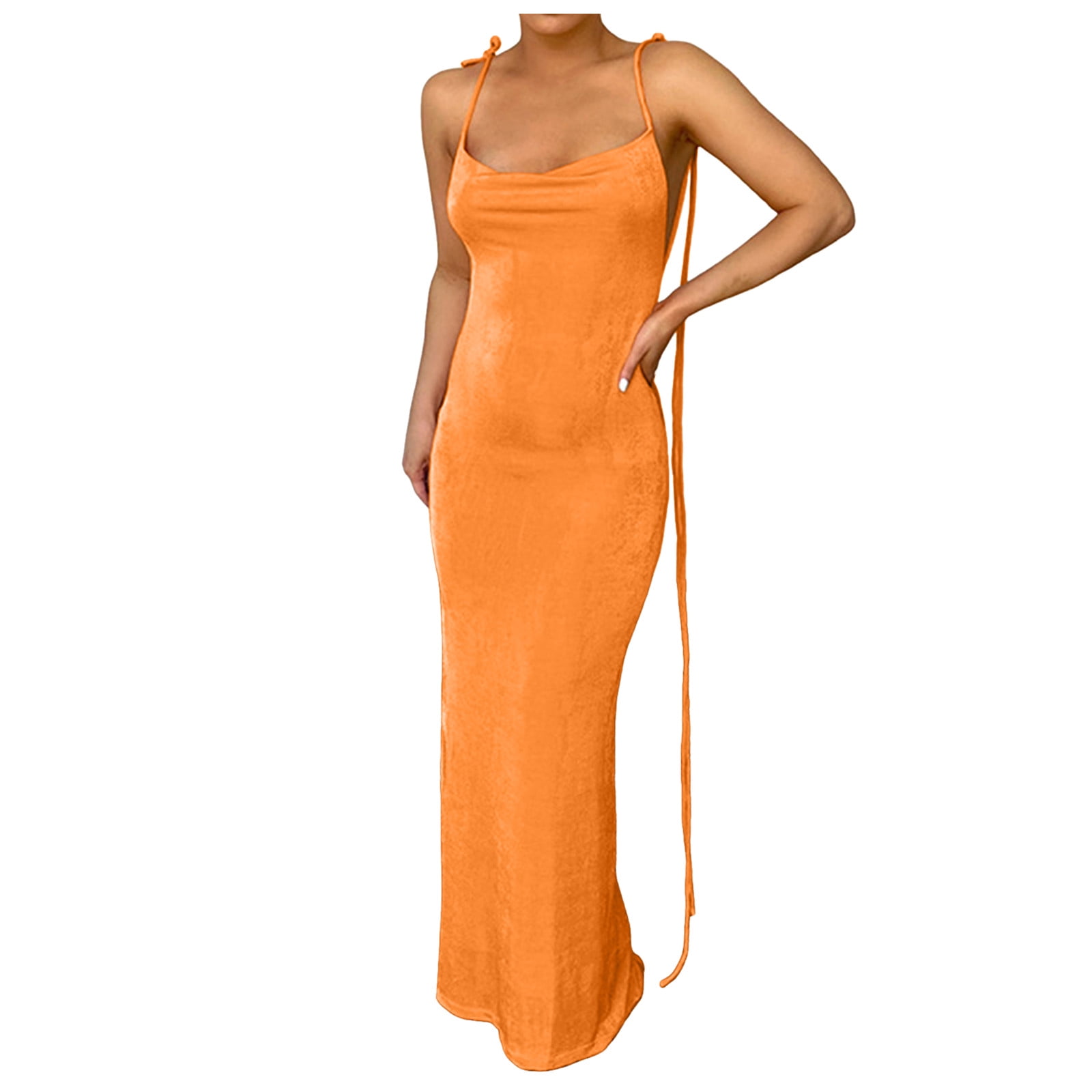 lgldxts Dress For Women Prom Tank Sheath Semi Formal Tube Long Midi ...