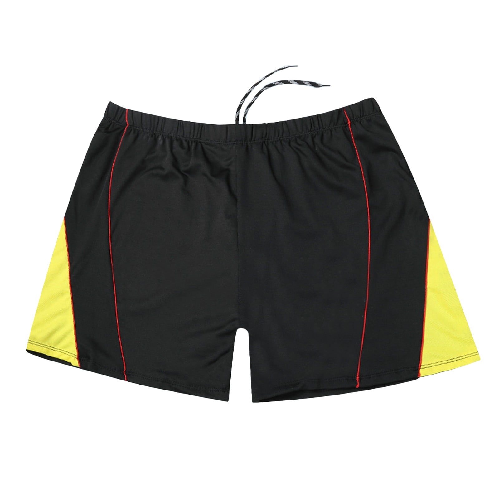 Guisaled Mens Swim Jammers Square Leg Quick Dry Swim Trunks Drawstring Waisted Athletic Training Compression Swim Briefs Valentines Day Gifts