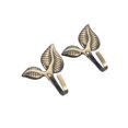 thumbnail image 1 of lhwanj 2pc Vintage Leaf Wall Coat Hooks Heavy Decorative Iron Hook Wall Mounted Hangers for Hanging Towels Coats Scarf Bags Keys Home Decor for Kitchen Bathroom Entryway, 1 of 8