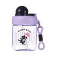 thumbnail image 1 of lhwanj Cute Water Bottle with Straw, Leakproof Summer Cartoon Anti Fall Portable Sports Bottle Cup, Flip Top, Springy Topper, Shoulder Strap, 1 of 3