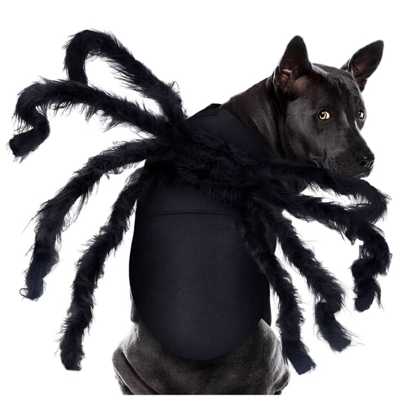 lhwanj Halloween Tarantula Costumes, Spider Dog Costume, Artificial Spider Legs, Plush Spider Clothes for Halloween Decorations