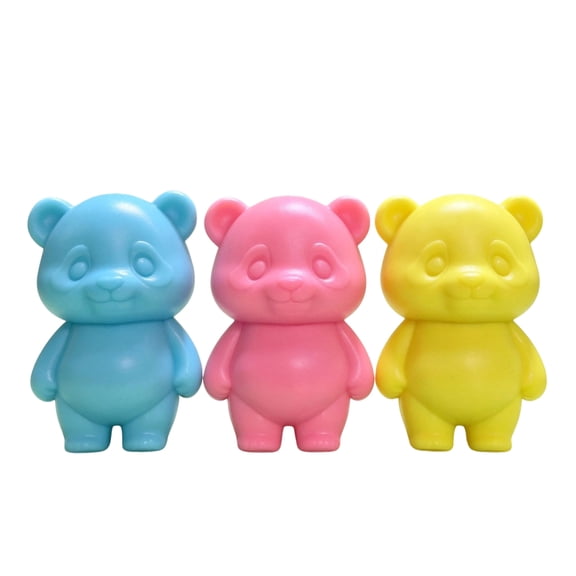 lhwanj Macaron Building-Block Bear Soft Squeeze Fidget with Slow Rebound for Stress Relief, Portable Calming Toy for Desk and Gifting
