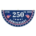 thumbnail image 1 of lhwanj USA Anniversary 250th Flag, 1.5X3 FT Anniversary Fan Flags, Yard Signs Hanging Decor for Outdoor, Front Door, Porch, Welcome Backdrop with Brass Grommets, 1 of 4