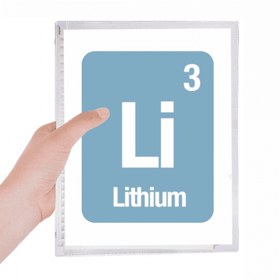 li lithium checal element science notebook loose diary refillable journal statiry