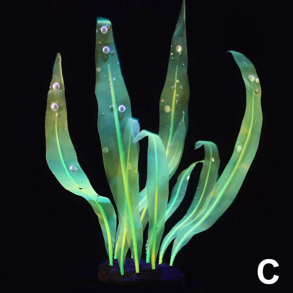 lianhanyi Aquarium Artificial Kelp Soft Silicone Plant Move with Water