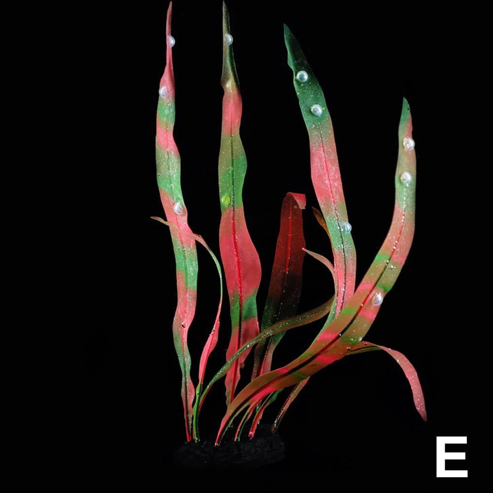 lianhanyi Aquarium Artificial Kelp Soft Silicone Plant Move with Water