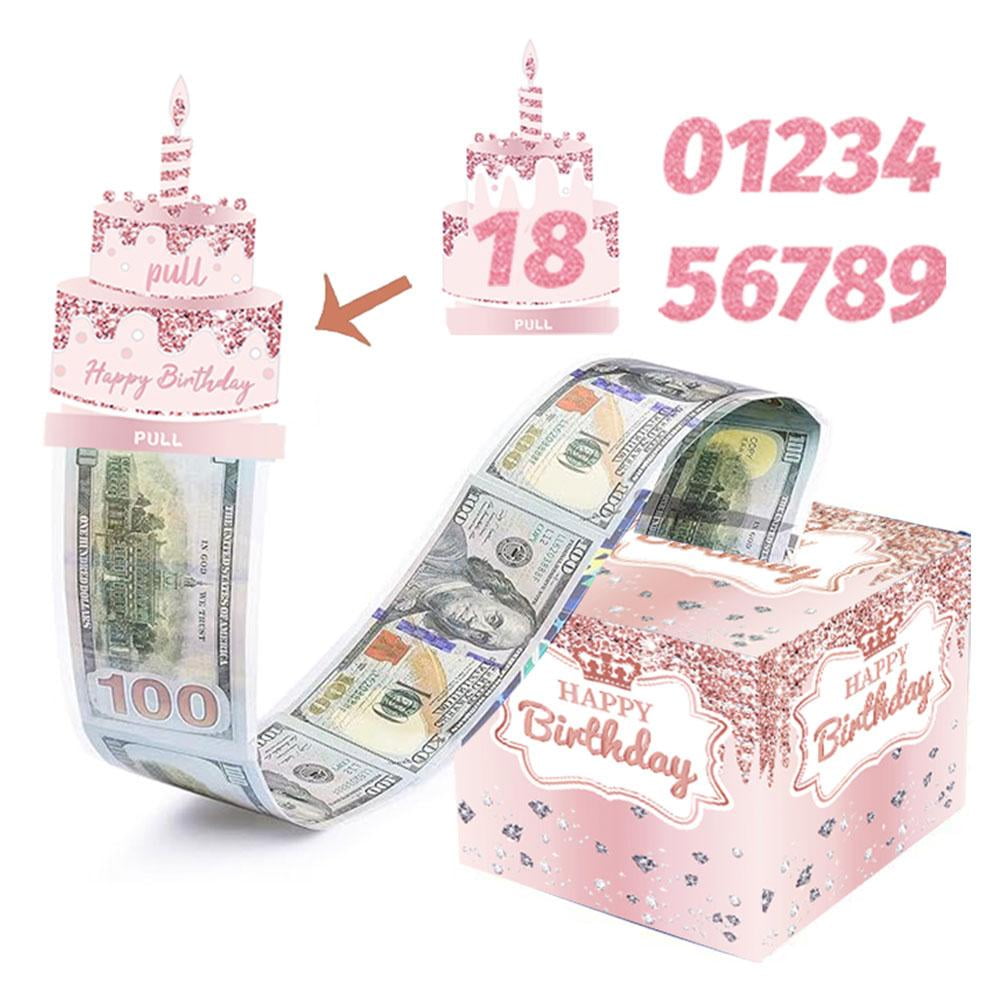 lianhanyi KWJNH Birthday Money Box For Cash Gift Pull Funny Money Pull