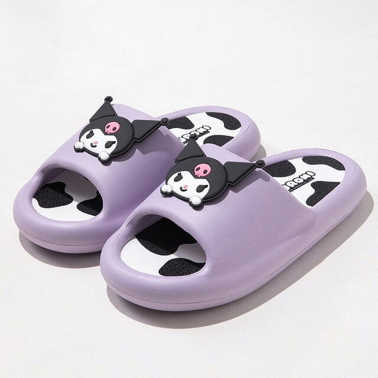 liaozhi Hello Kitty Kuromi Bathroom Slippers Kawaii Sanrio Flip Flops ...