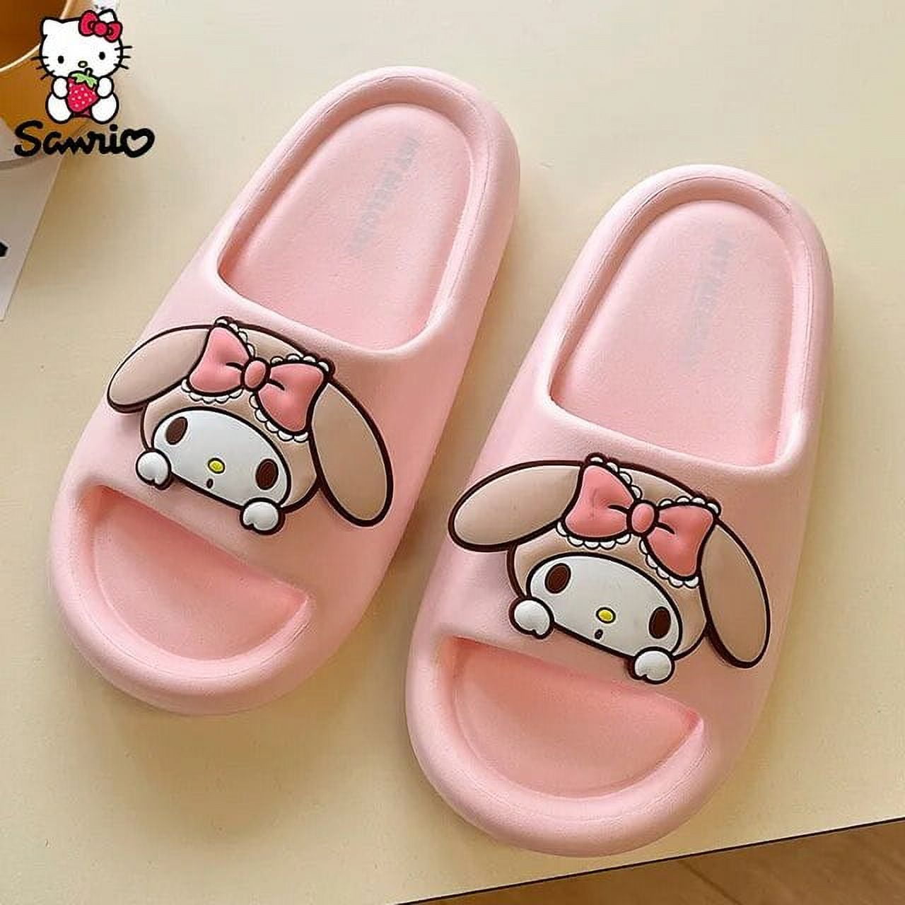 liaozhi Kawaii Sanrio Slippers Cinnamoroll Slipper Kuromi Lady Sandals ...