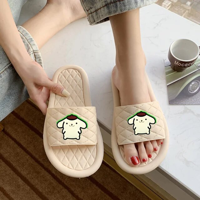 liaozhi Sanrio Hello Kitty 2021 summer new Melody slippers soft bottom ...