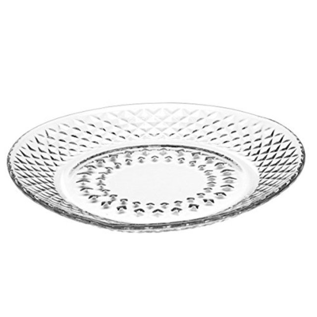 libbey montclair glass salad plates (set of 12), clear