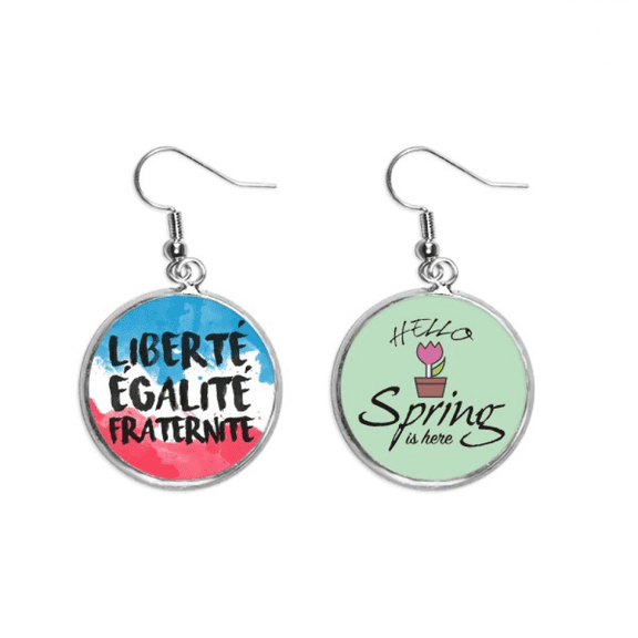 liberte egalite fraternite france mark flag decoration dangle season sp earring jewelry