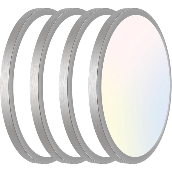 libtit 12 inch Flush Mount LED Ceiling Light Fixture, 3000K 4000K 6500K Adjustable, 28W 3200lm Round Ceiling Lamp for Bathroom Hallway Kitchen Bedroom