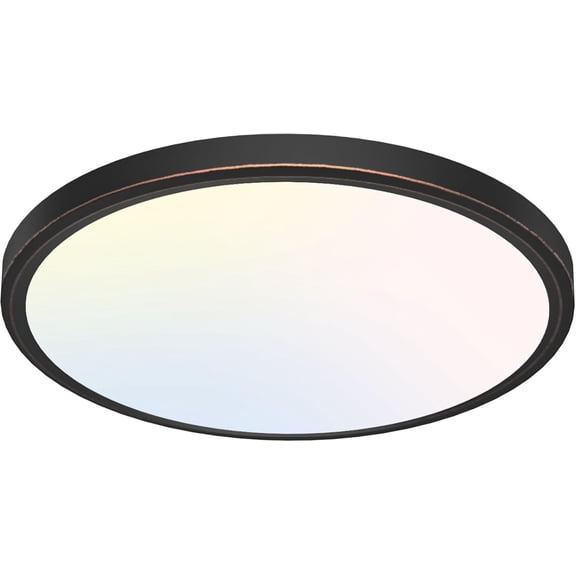 libtit 12 inch Flush Mount LED Ceiling Light Fixture, 3000K 4000K 6500K Adjustable, 28W 3200lm Round Ceiling Lamp for Bathroom Hallway Kitchen Bedroom