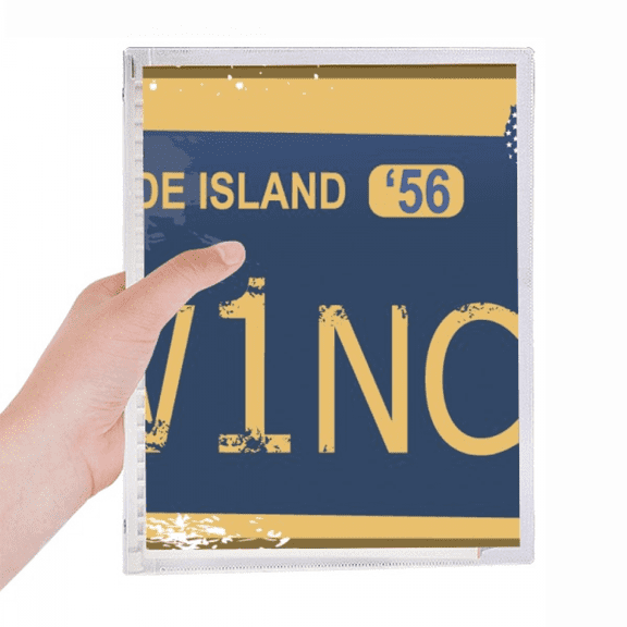 licence plate usa american car number notebook loose diary refillable journal statiry